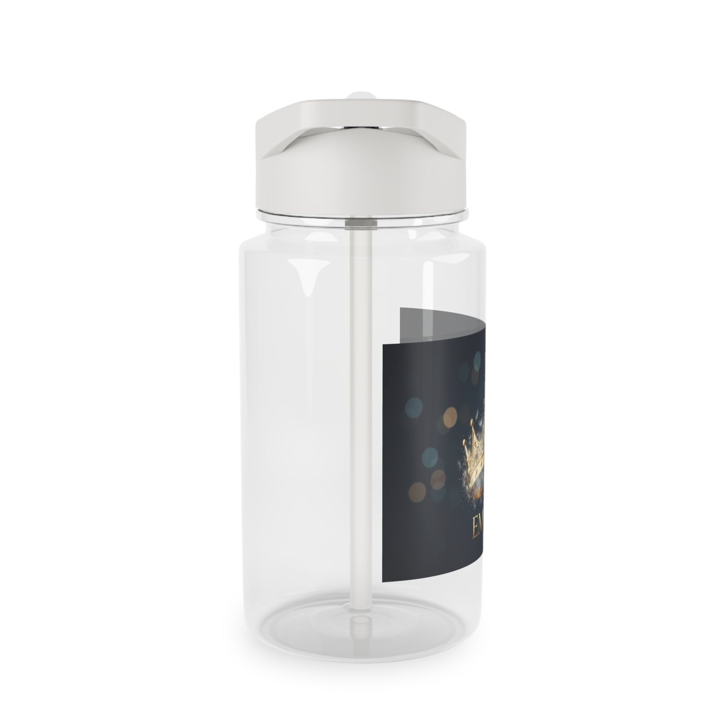 Tritan Water Bottle with Gold Crown — 16.9oz BPA-Free