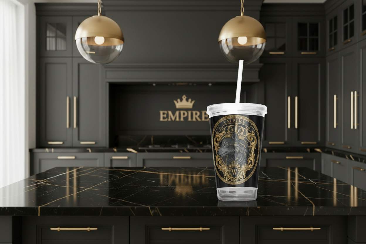 Tumbler Loup Empire baroque - Mockup 3