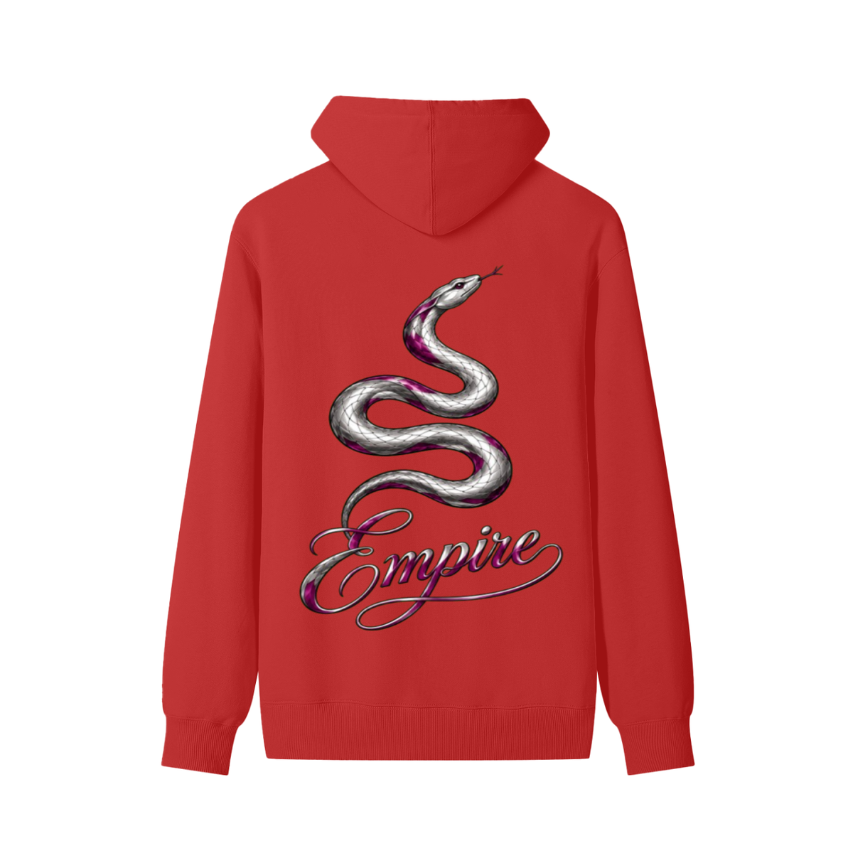 EMPIRE Women's Cotton Hoodie — Empire Purple Silver Snake