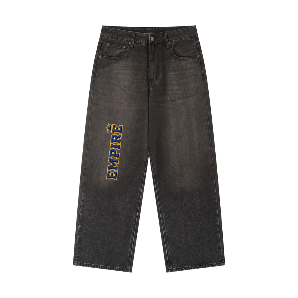 EMPIRE Vintage Wash Baggy Denim — Premium Men's Streetwear