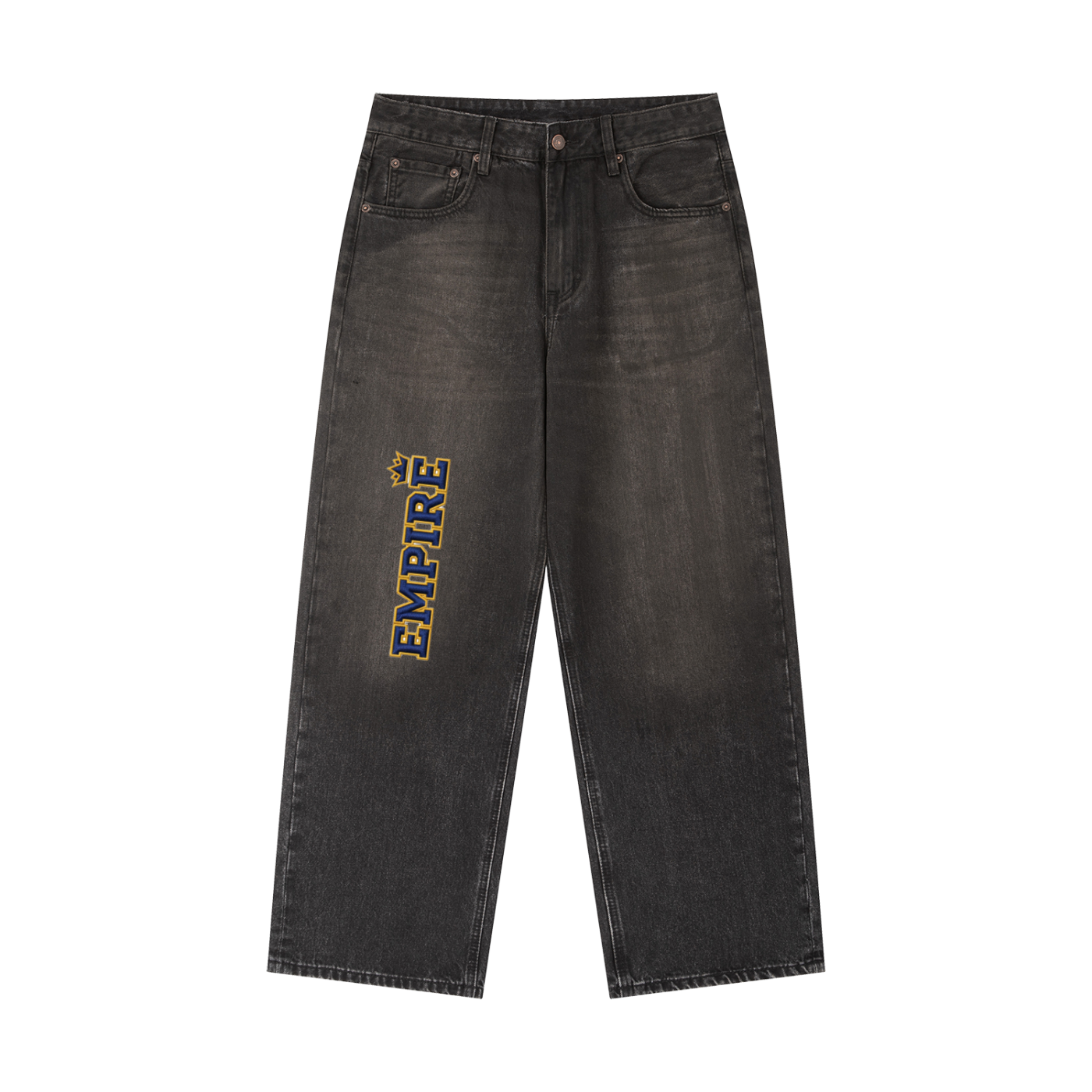 EMPIRE Vintage Wash Baggy Denim — Premium Men's Streetwear