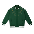 EMPIRE Men’s Contrast Piping Zip Bomber Jacket — Fractured Lion
