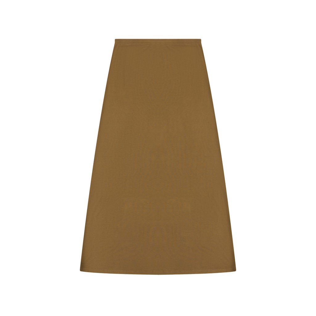EMPIRE Solid Color Knit Maxi Skirt — Draped Authority