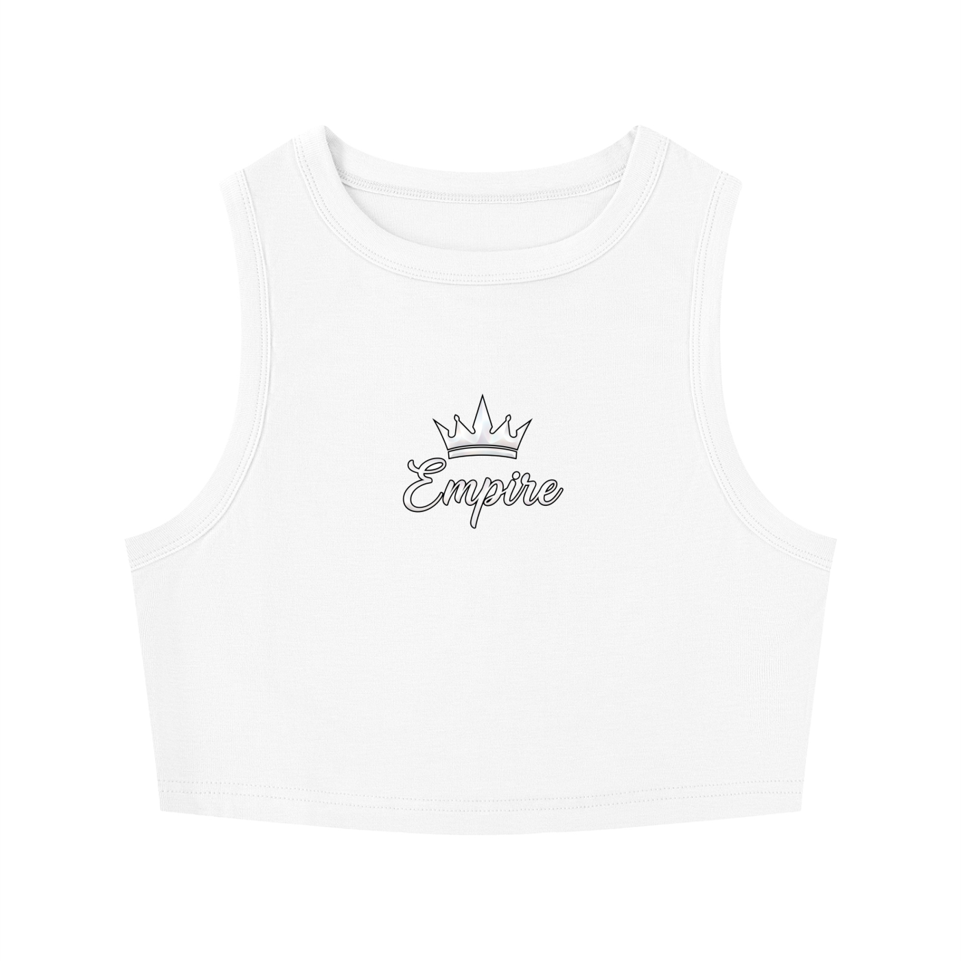 EMPIRE Tight Crewneck Crop Tank Top — Second Skin