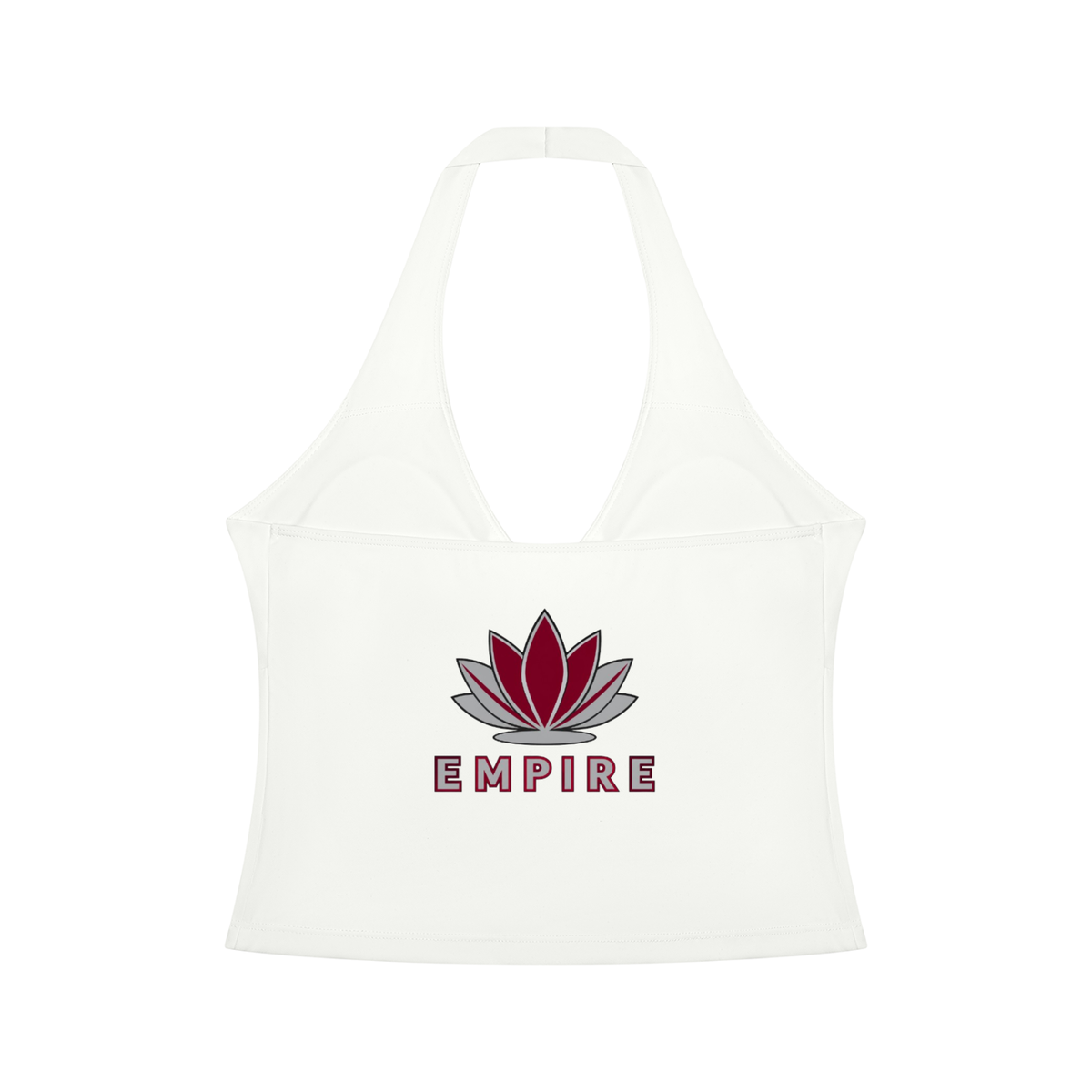 EMPIRE Women's Ruched Halter Crop Top — Empire Lotus