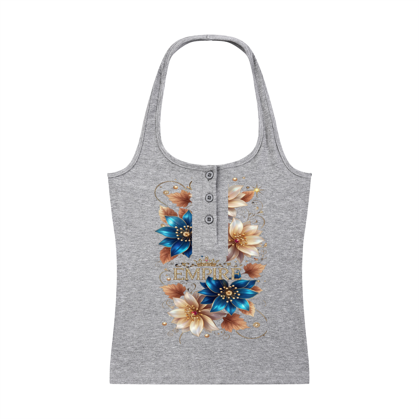 EMPIRE Women Tank Top — Ribbed Backless Collection