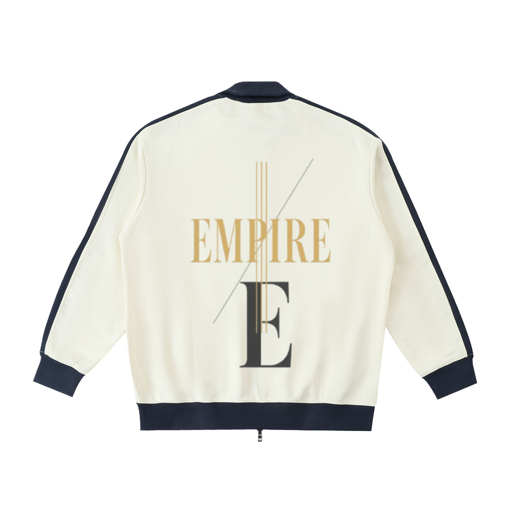 Empire Contrast Trim Stand Collar Jacket men - Imperial structure lines