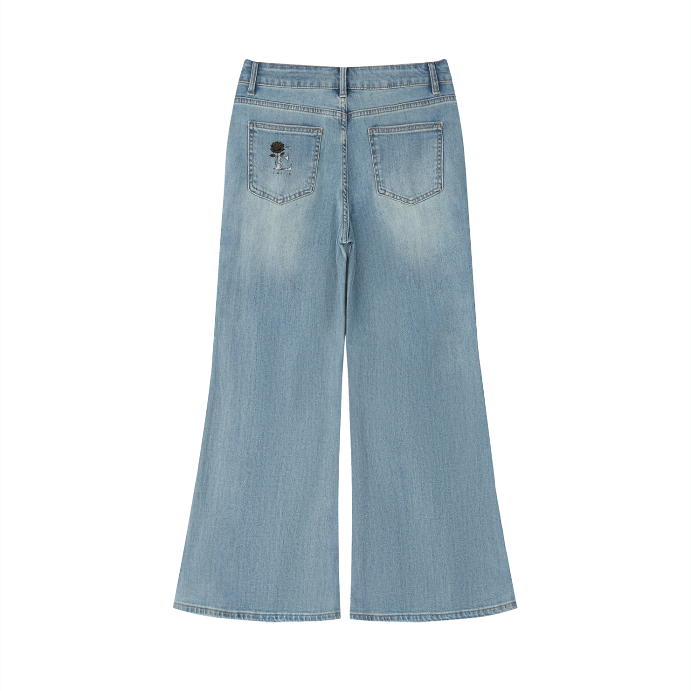 EMPIRE Vintage Wash Flared Leg Jeans — Effortless Silhouette