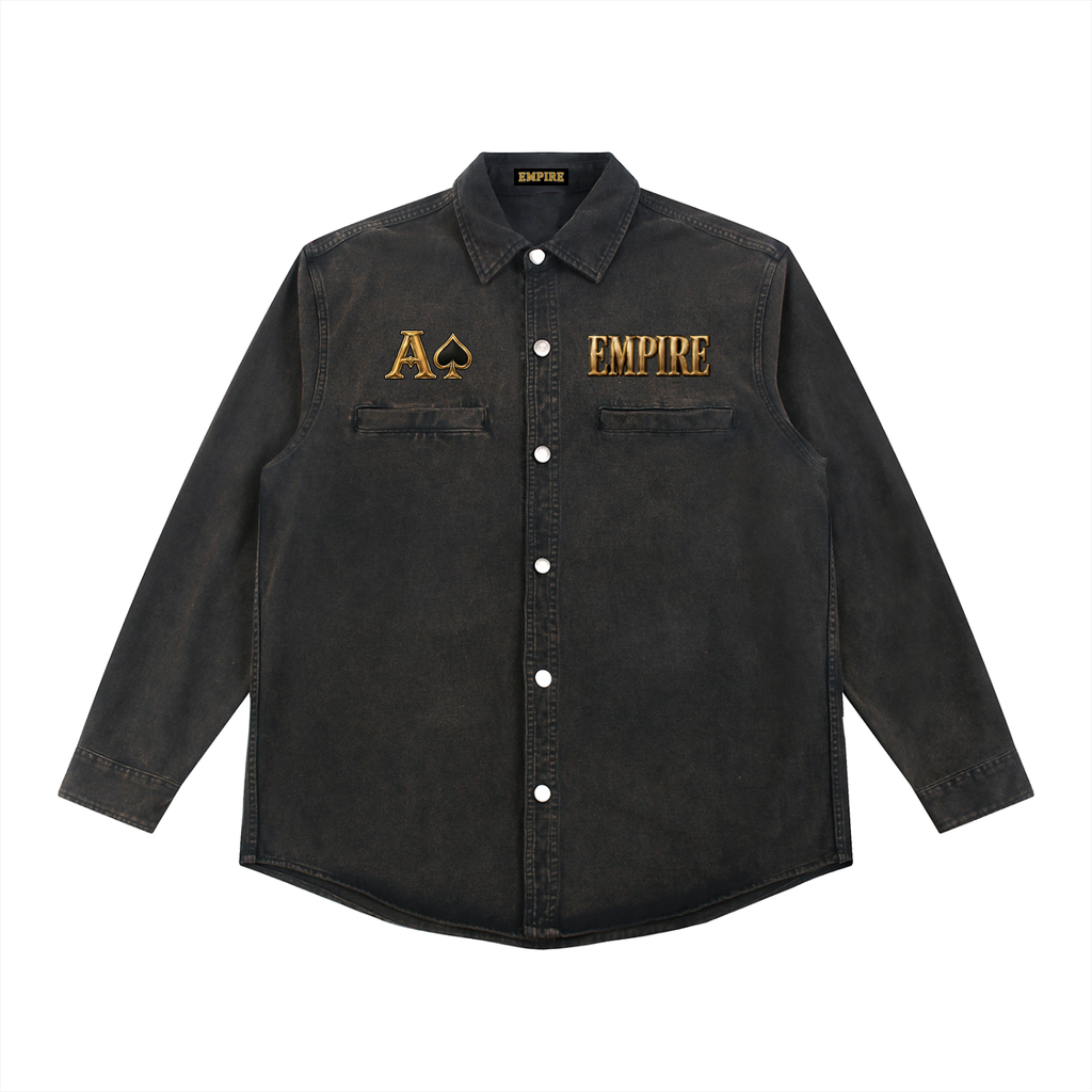 EMPIRE Men’s Washed Denim Jacket — Empire Royal Deck