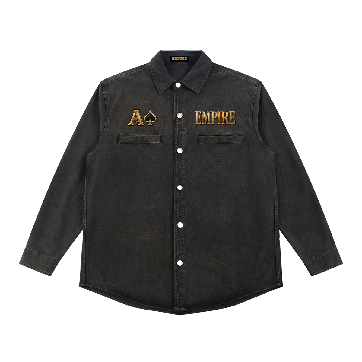 EMPIRE Men’s Washed Denim Jacket — Empire Royal Deck