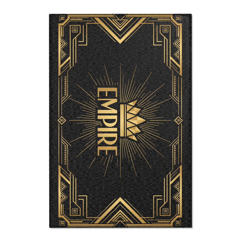 EMPIRE Area Rug — Art Deco Black & Gold
