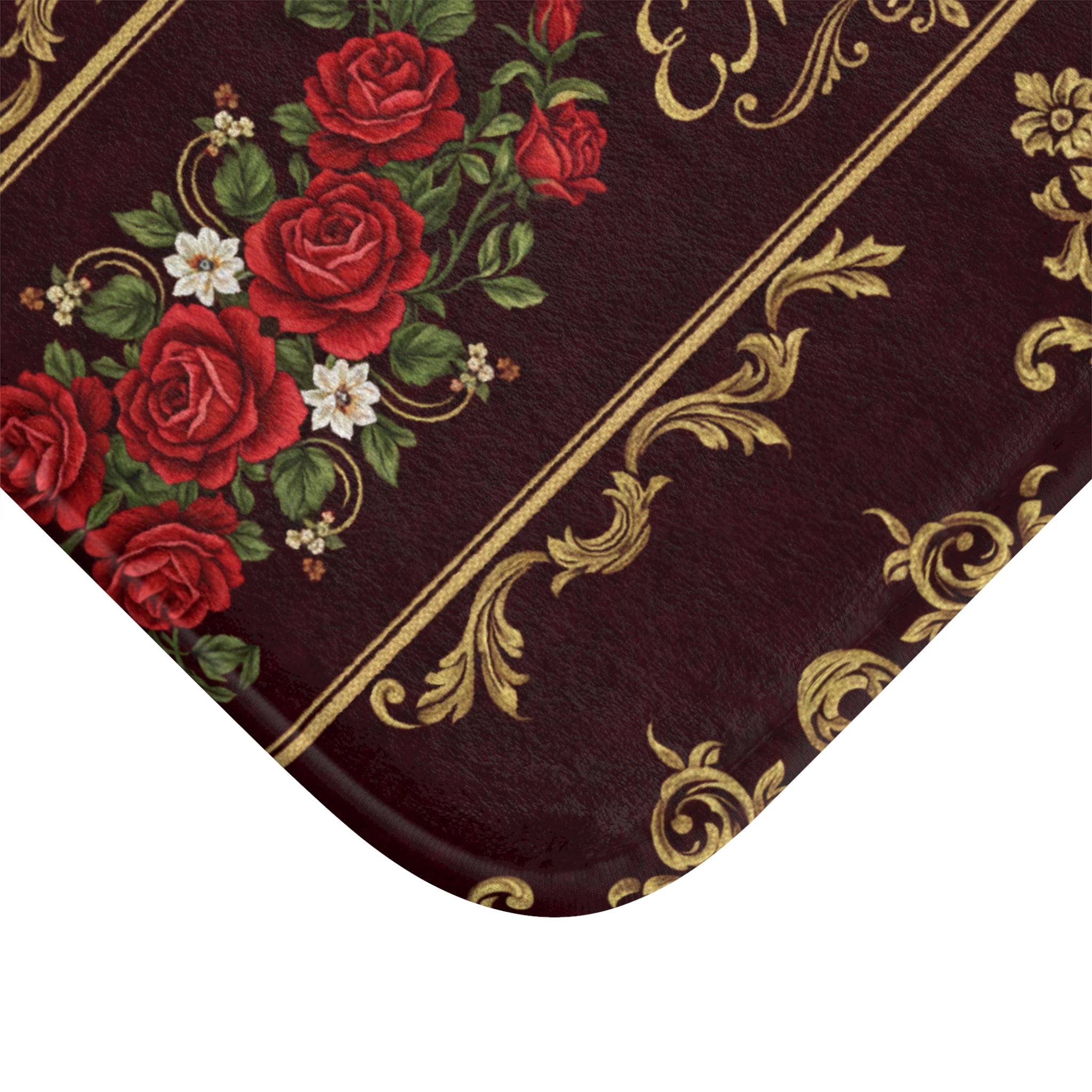 EMPIRE Bath Mat — Crown Rose Victorian Floral Luxury Design