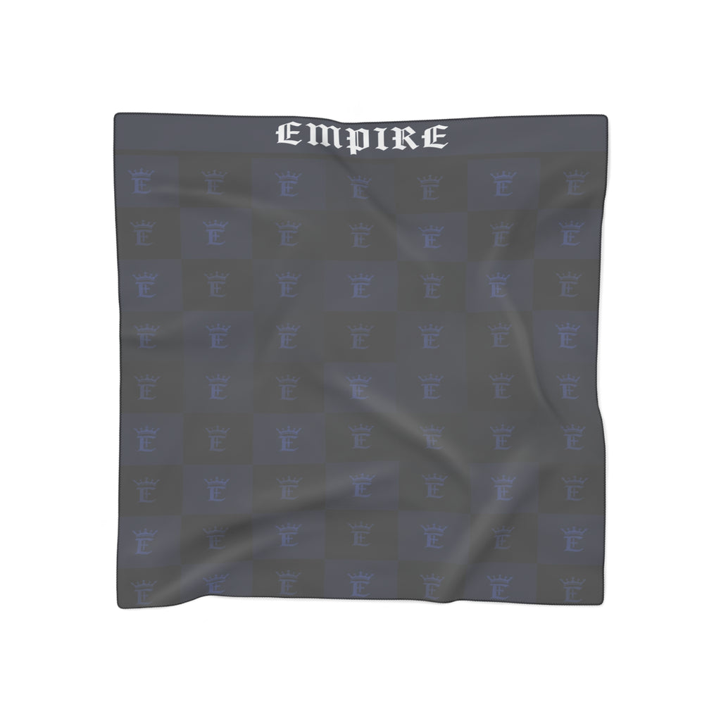EMPIRE Men's Square Scarf — Empire blue damier