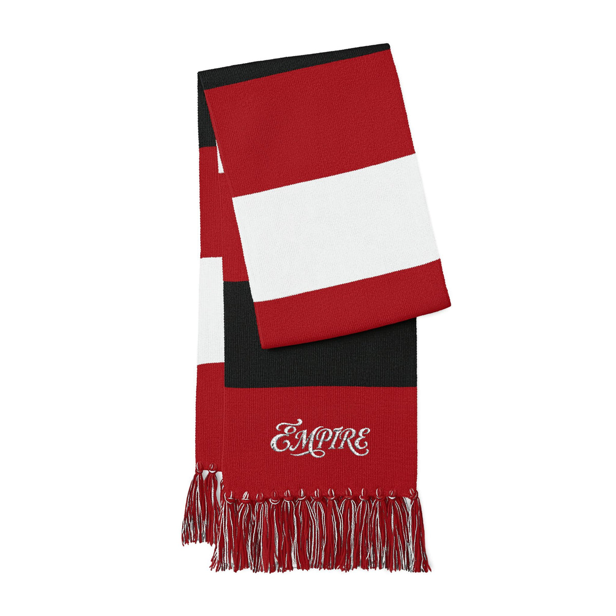 EMPIRE Women's Embroidered Fringed Scarf — Team Spirit