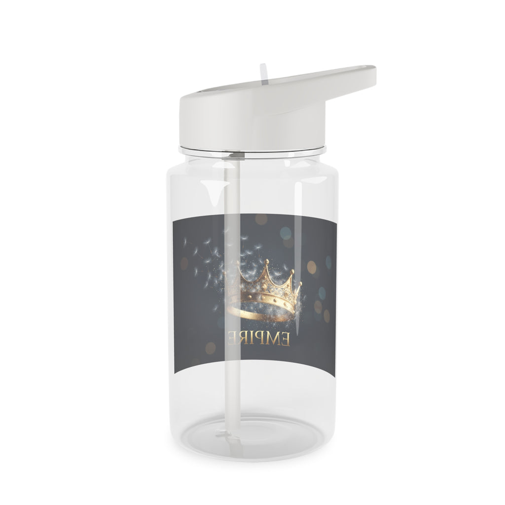 Tritan Water Bottle with Gold Crown — 16.9oz BPA-Free