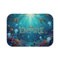 EMPIRE Bath Mat — Underwater Ocean Coral Reef with Turtles & Jellyfish