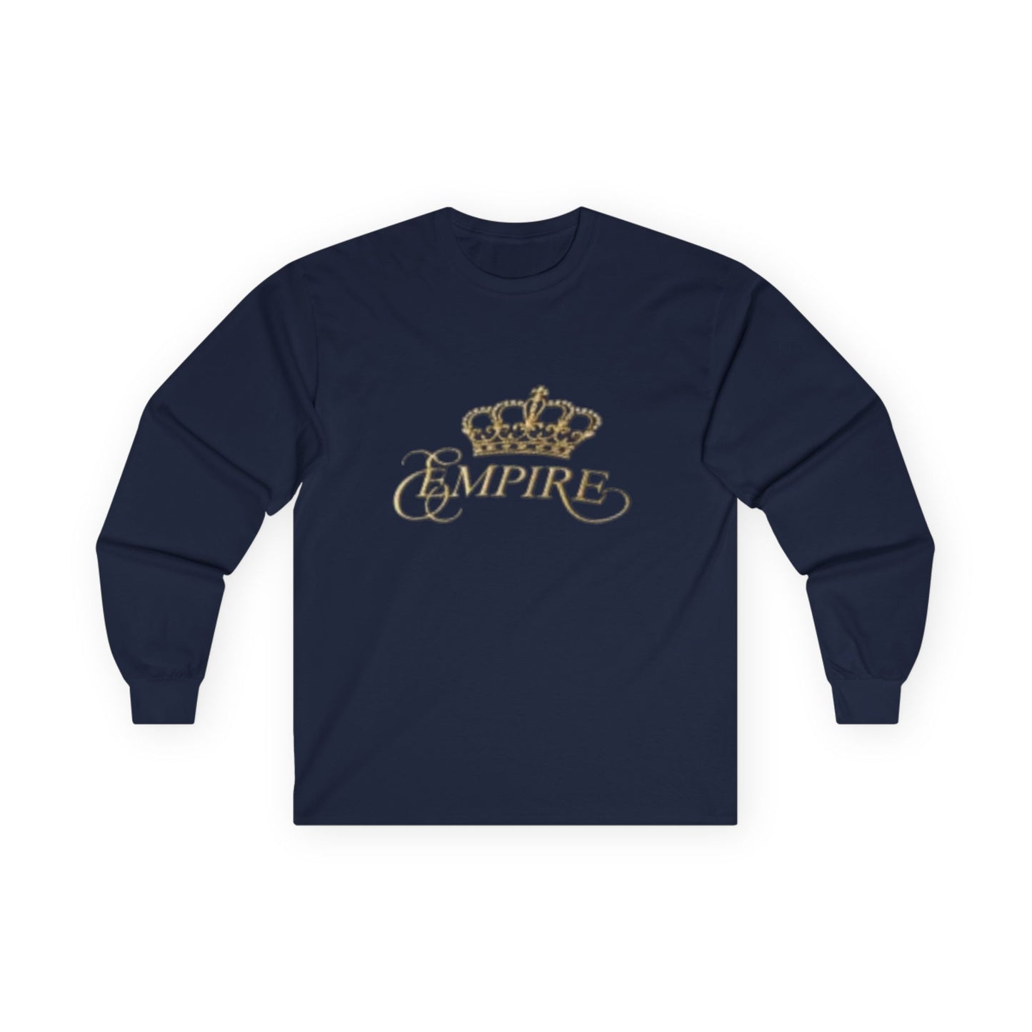 EMPIRE Crown Long Sleeve Tee — Premium Men's Cotton Shirt