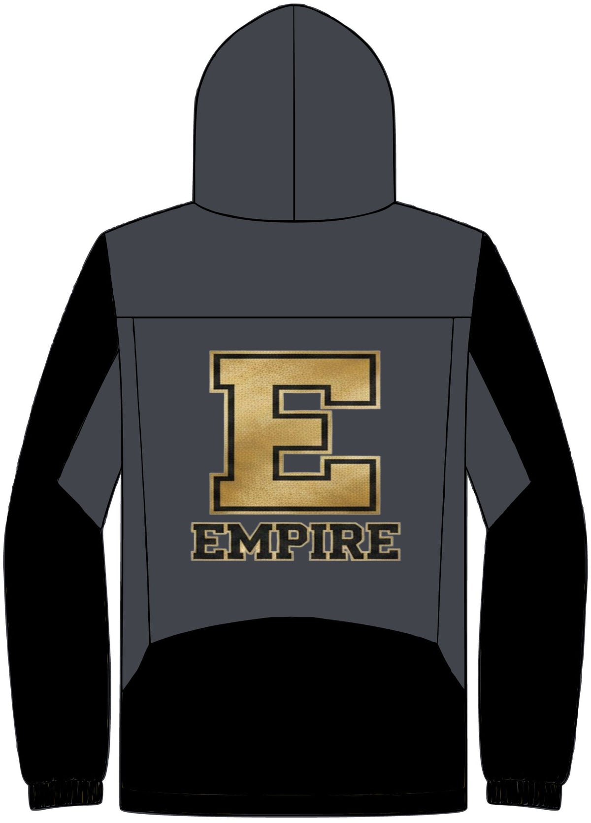 EMPIRE Men's Tall Insulated Hooded Jacket — Empire Gold Letter