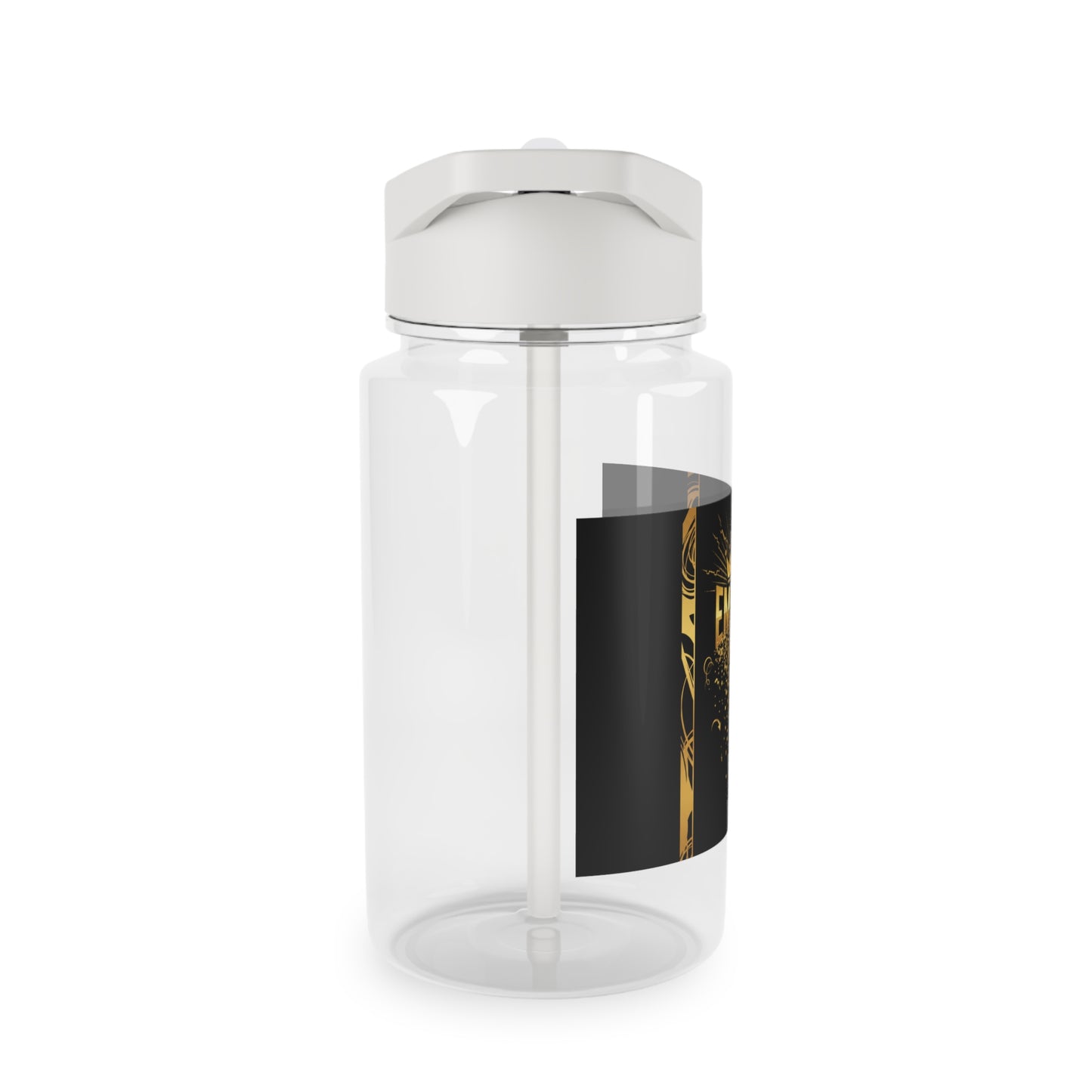 Tritan Water Bottle with Crown Design — 16.9oz BPA-Free