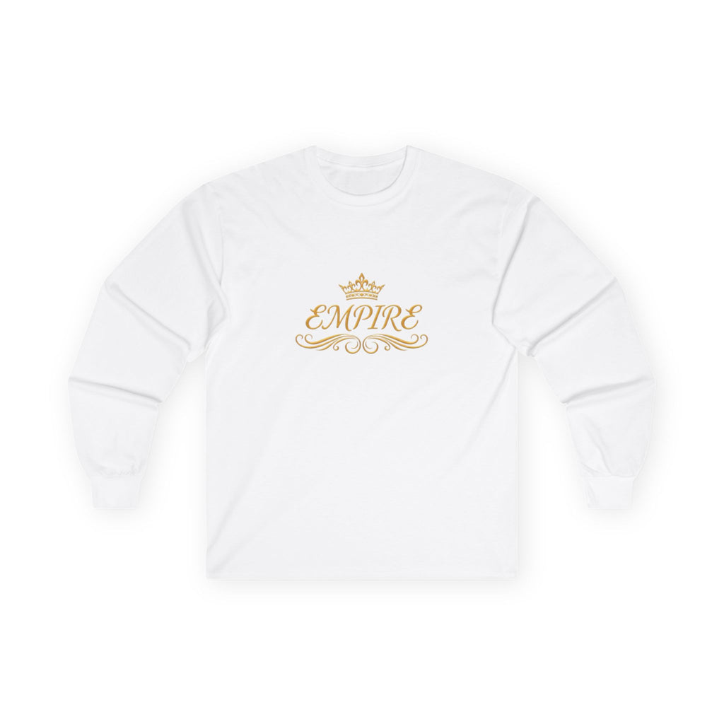 EMPIRE Ornate Crown Long Sleeve Tee — Luxury Women's Cotton Shirt
