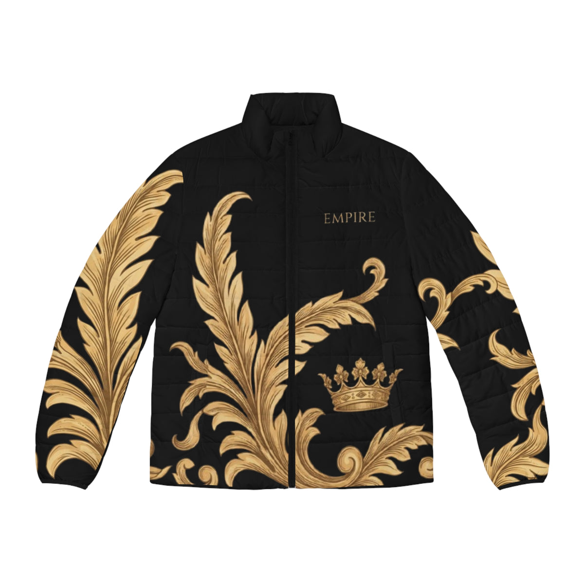 EMPIRE Men's Stand-Collar Puffer Jacket — Empire Plumes Imperial