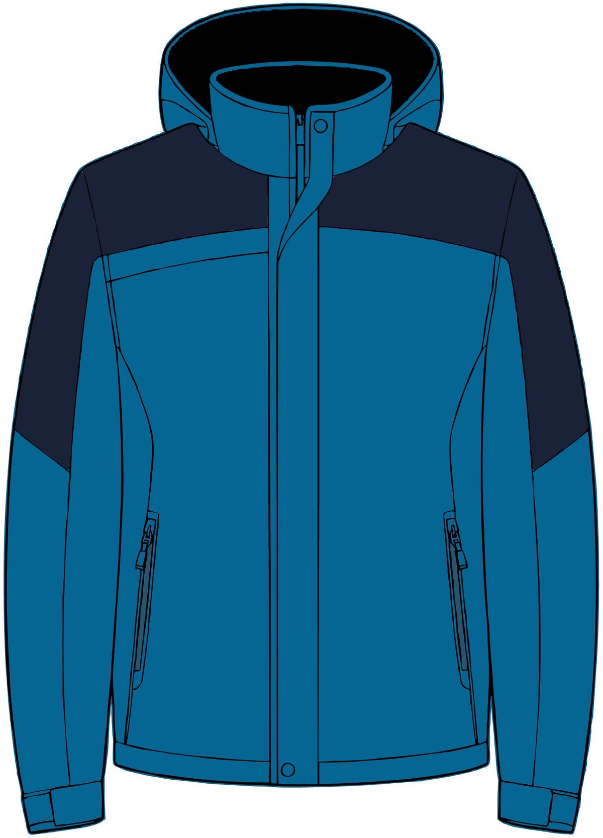 EMPIRE Men's Tall Insulated Hooded Jacket — Empire Gold Letter