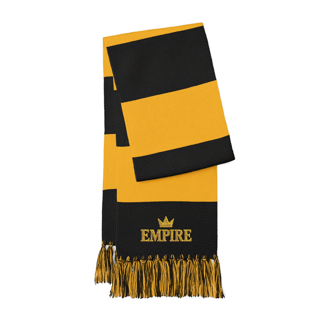 EMPIRE Men's Fringed Scarf — Empire gold crown