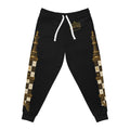 EMPIRE Men's Athletic Joggers — Chess-Inspired Gold