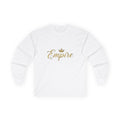 EMPIRE Long Sleeve Tee Red — Bold Women's Cotton Shirt