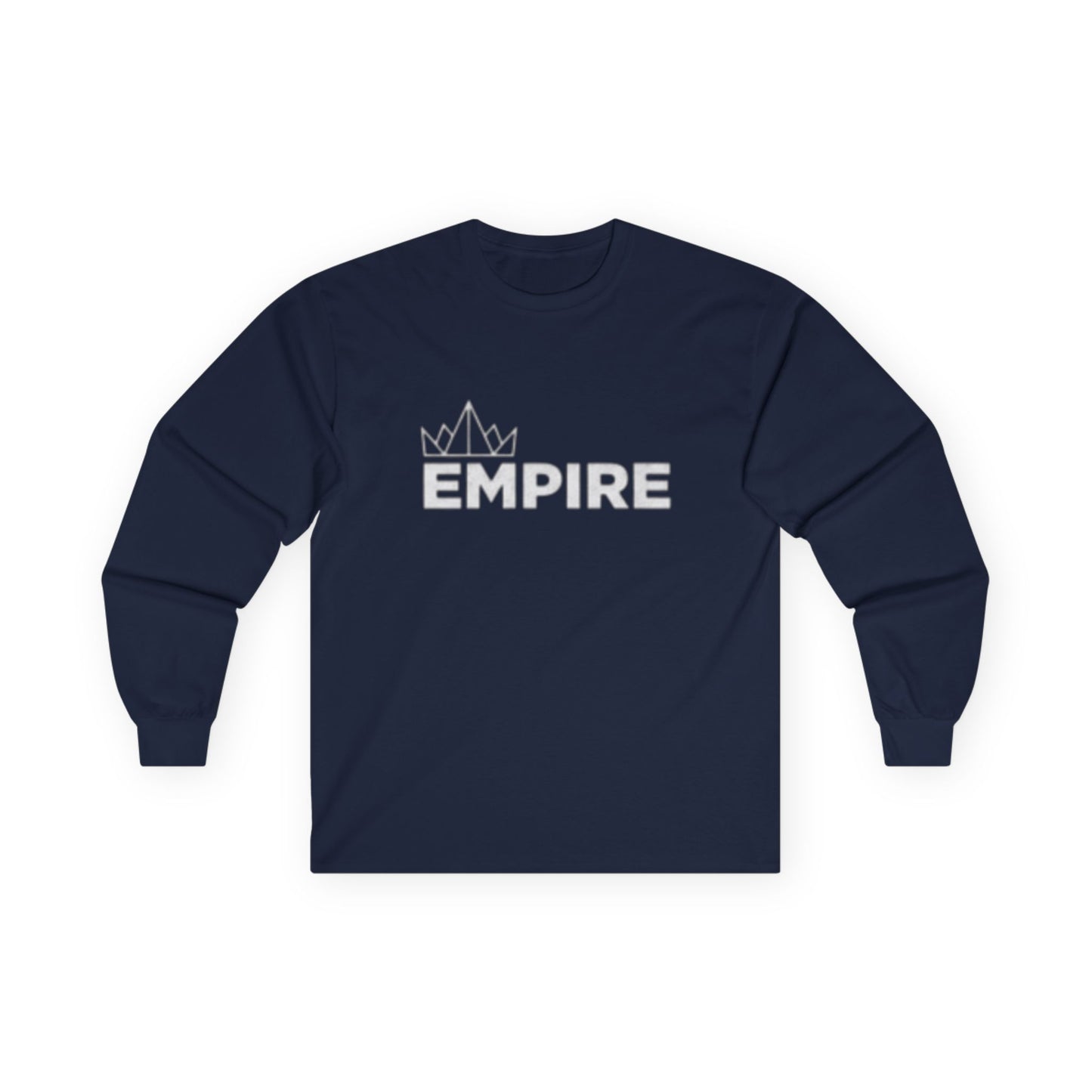 EMPIRE Crown Long Sleeve Tee — Premium Men's Cotton Shirt