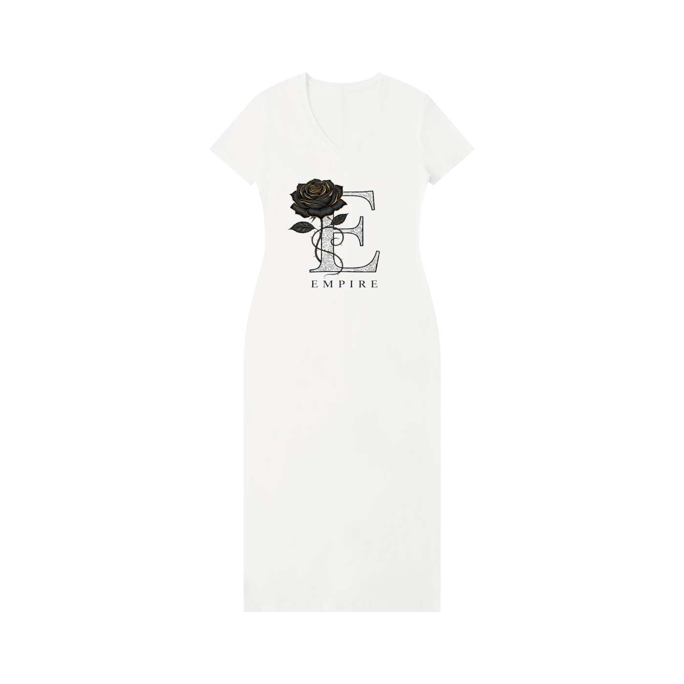 EMPIRE V-Neck Maxi Dress — Premium Women's Luxury Wear