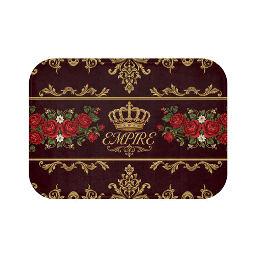 EMPIRE Bath Mat — Crown Rose Victorian Floral Luxury Design