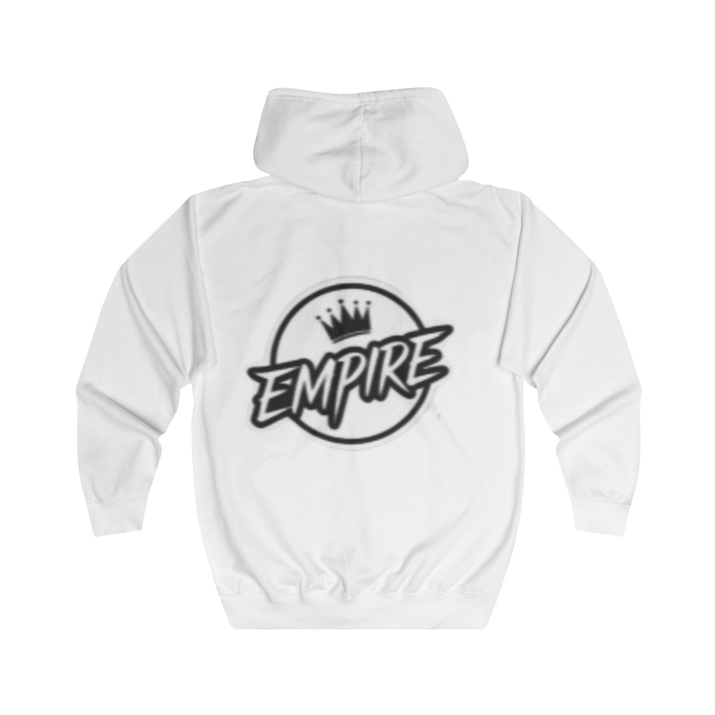 EMPIRE Crown Ornate Full Zip Hoodie — Premium Men's Elegant Streetwear