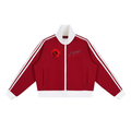 EMPIRE Women's Cropped Fleece Track Jacket — Empire Scarlet Poppy