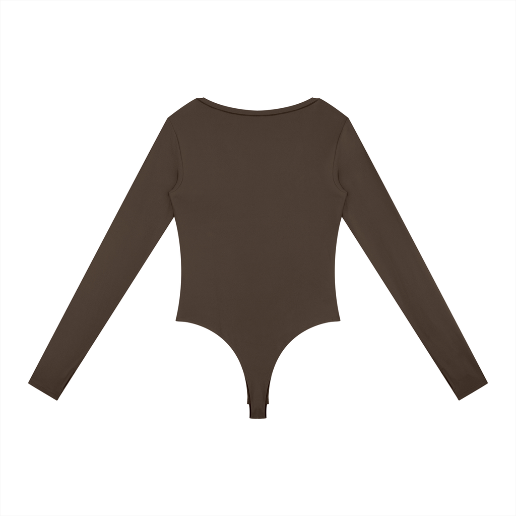EMPIRE Long Sleeve Yoga Bodysuit — Sculpted Precision