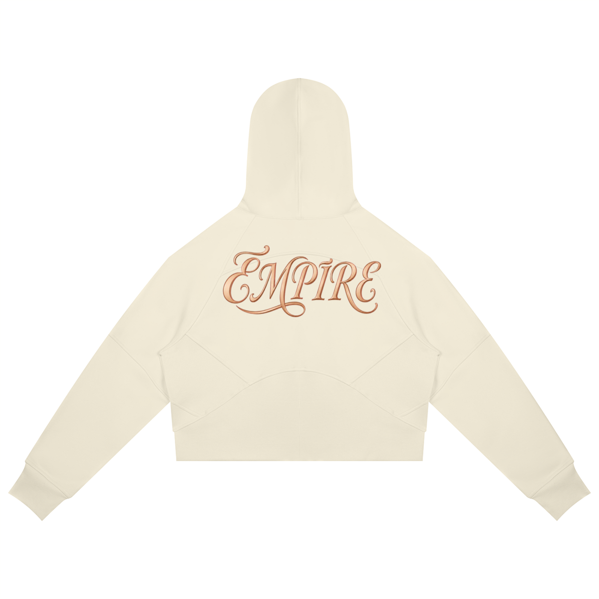 EMPIRE Women's Cropped Zip-Through Hoodie