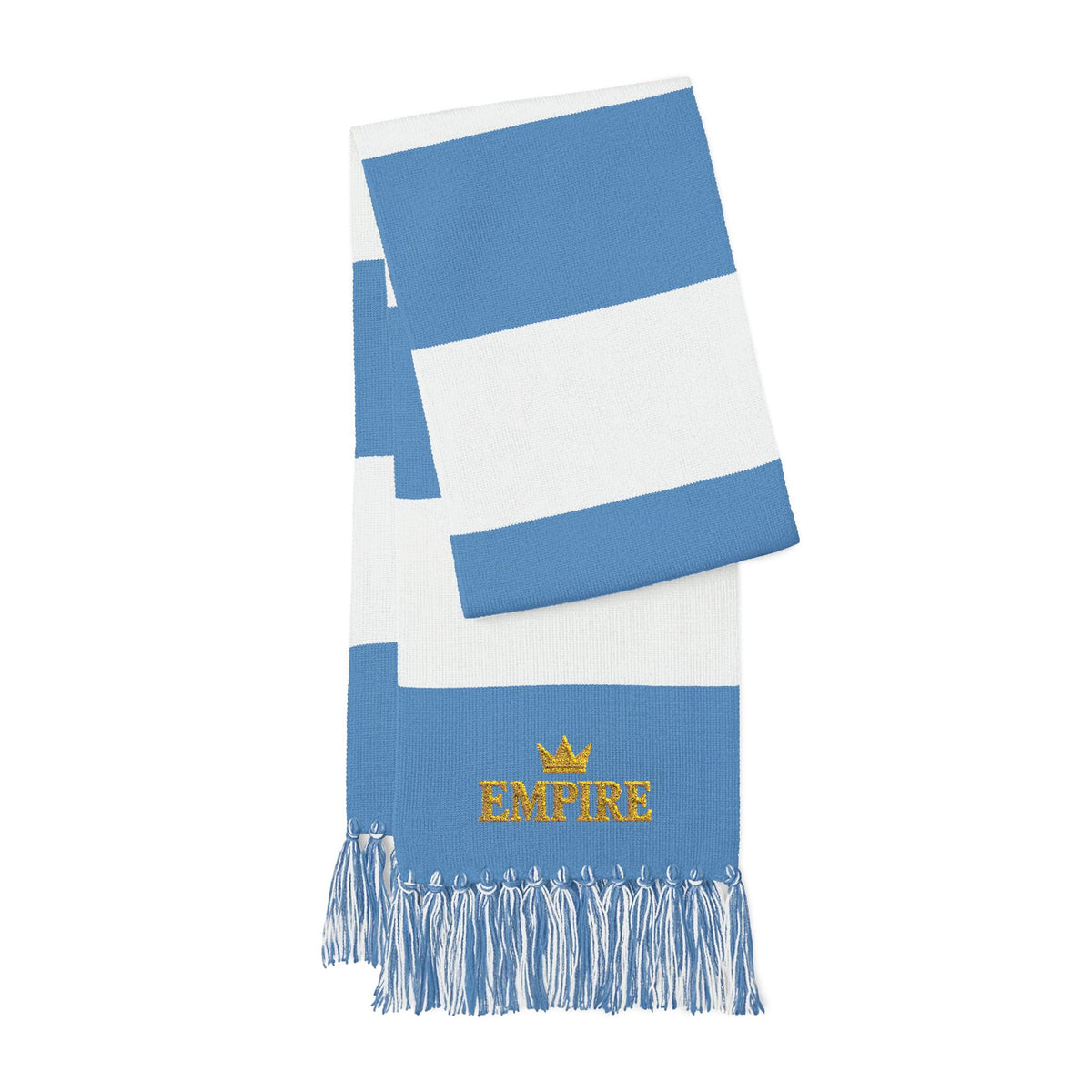 EMPIRE Men's Fringed Scarf — Empire gold crown