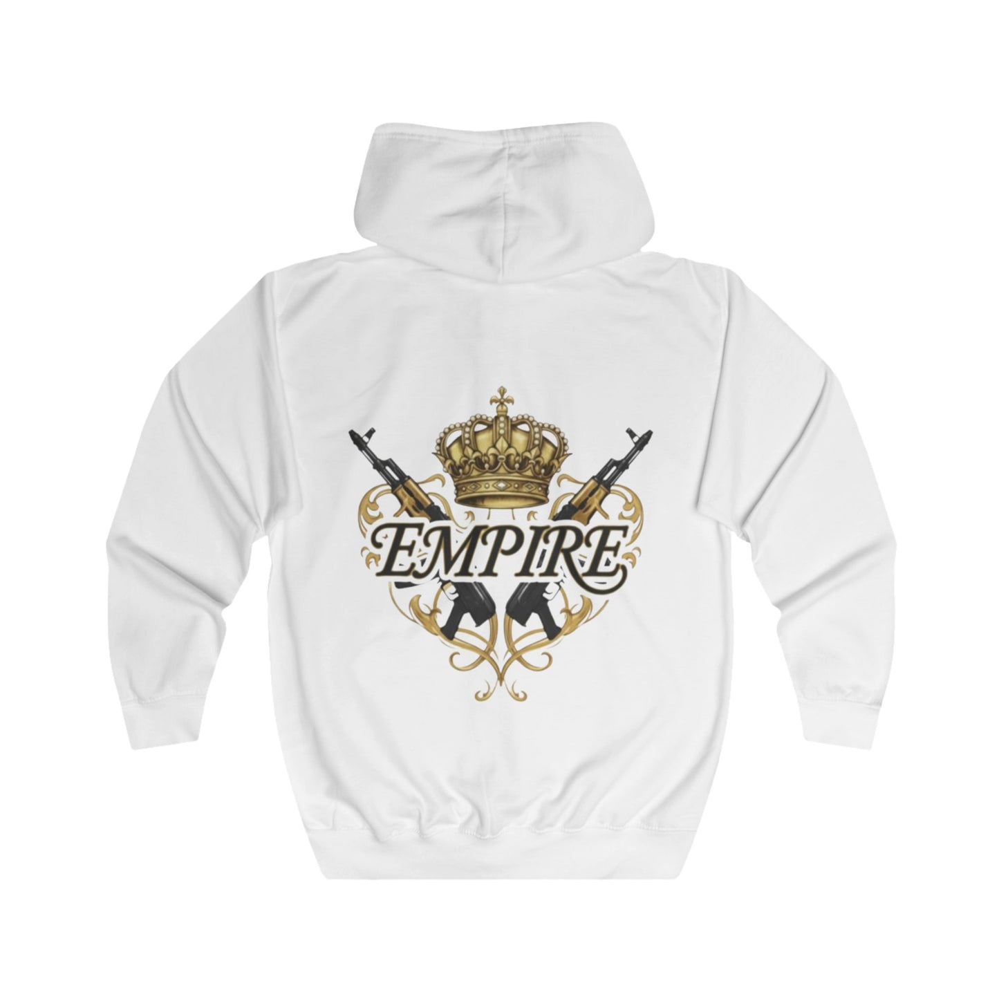 EMPIRE Royal Arms Full Zip Hoodie — Premium Men's Luxury Streetwear