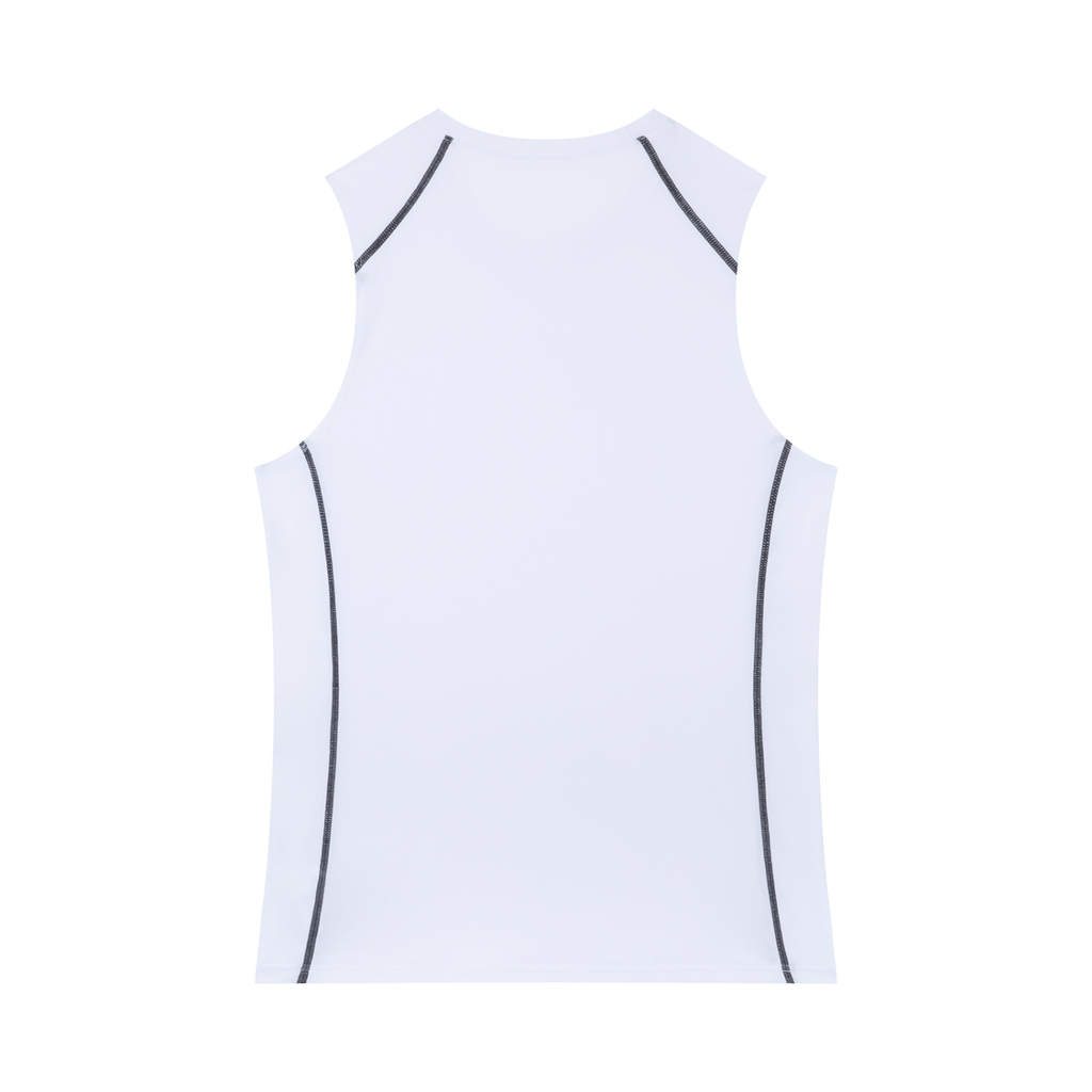 EMPIRE Slim-Fit Topstitch Tank Top — Clean Lines