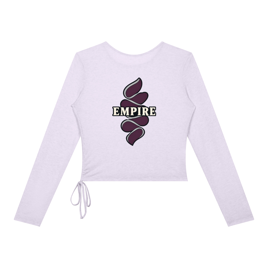 EMPIRE Women's Ruched Long-Sleeve Top — Empire Halo Petals