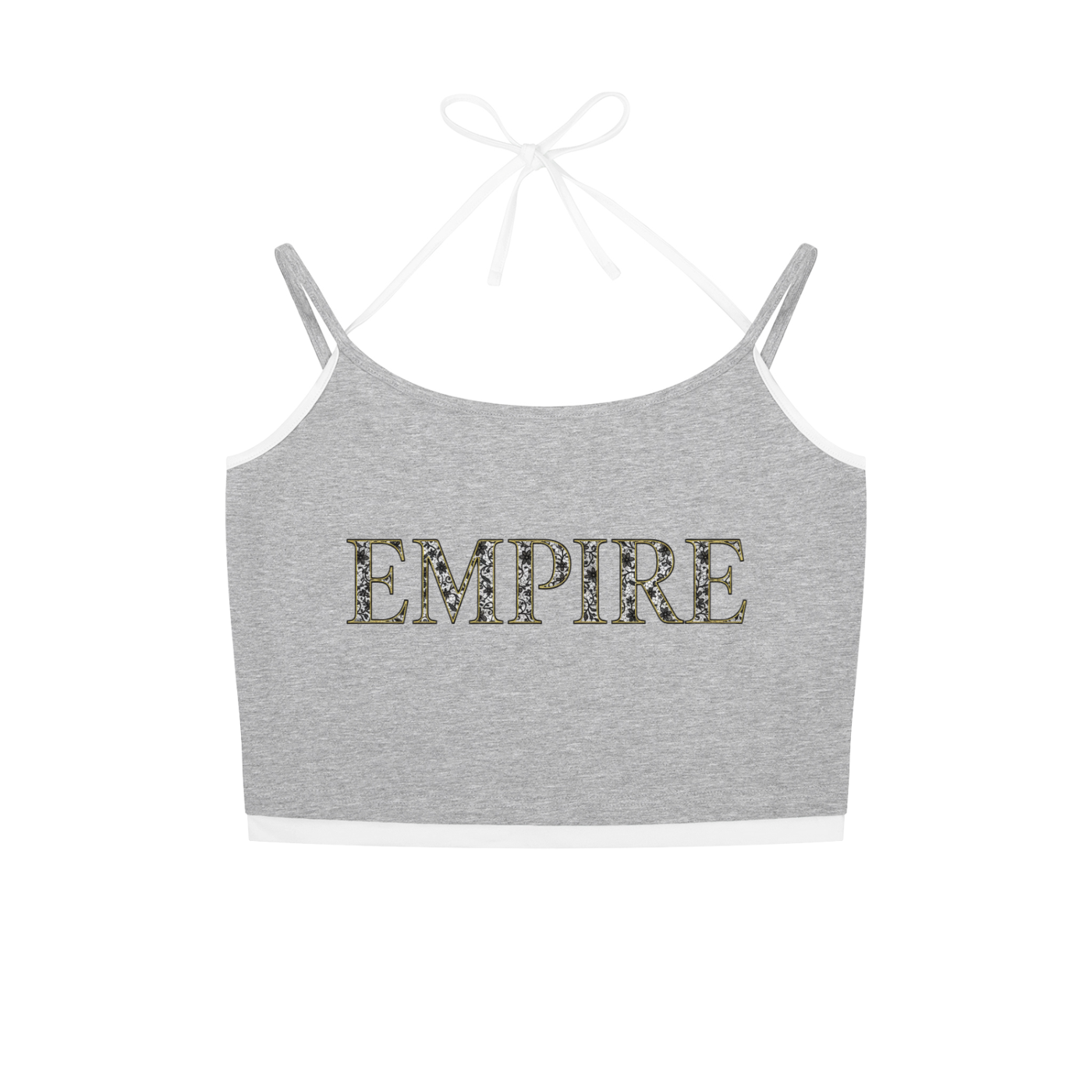 EMPIRE Contrast Binding Halter Tank Top — Premium Women's Activewear