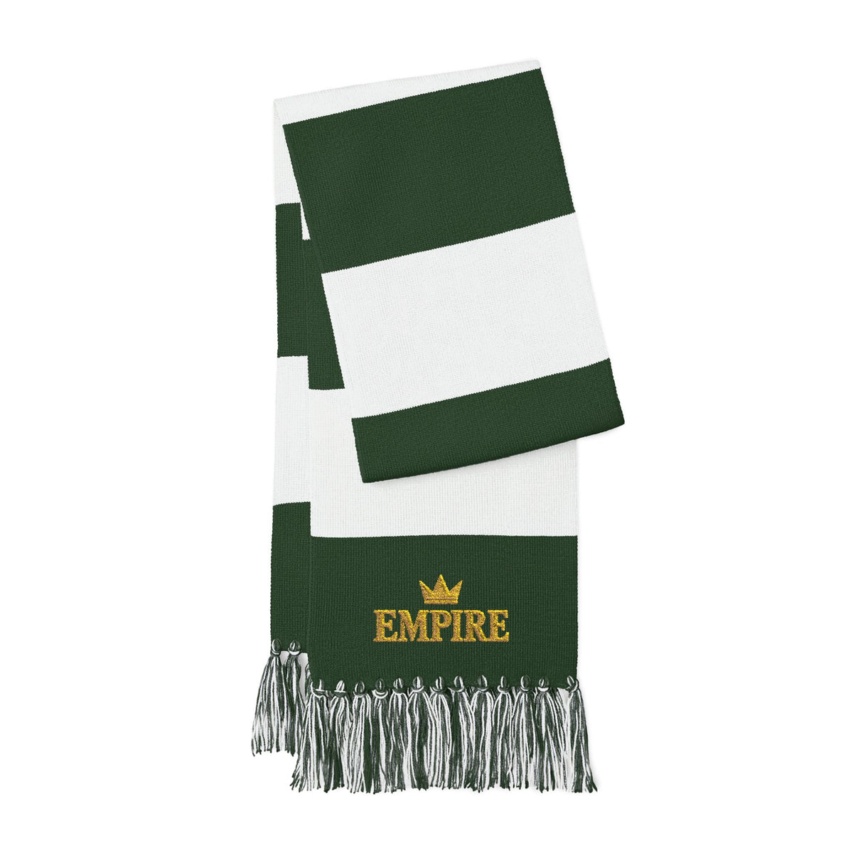 EMPIRE Men's Fringed Scarf — Empire gold crown