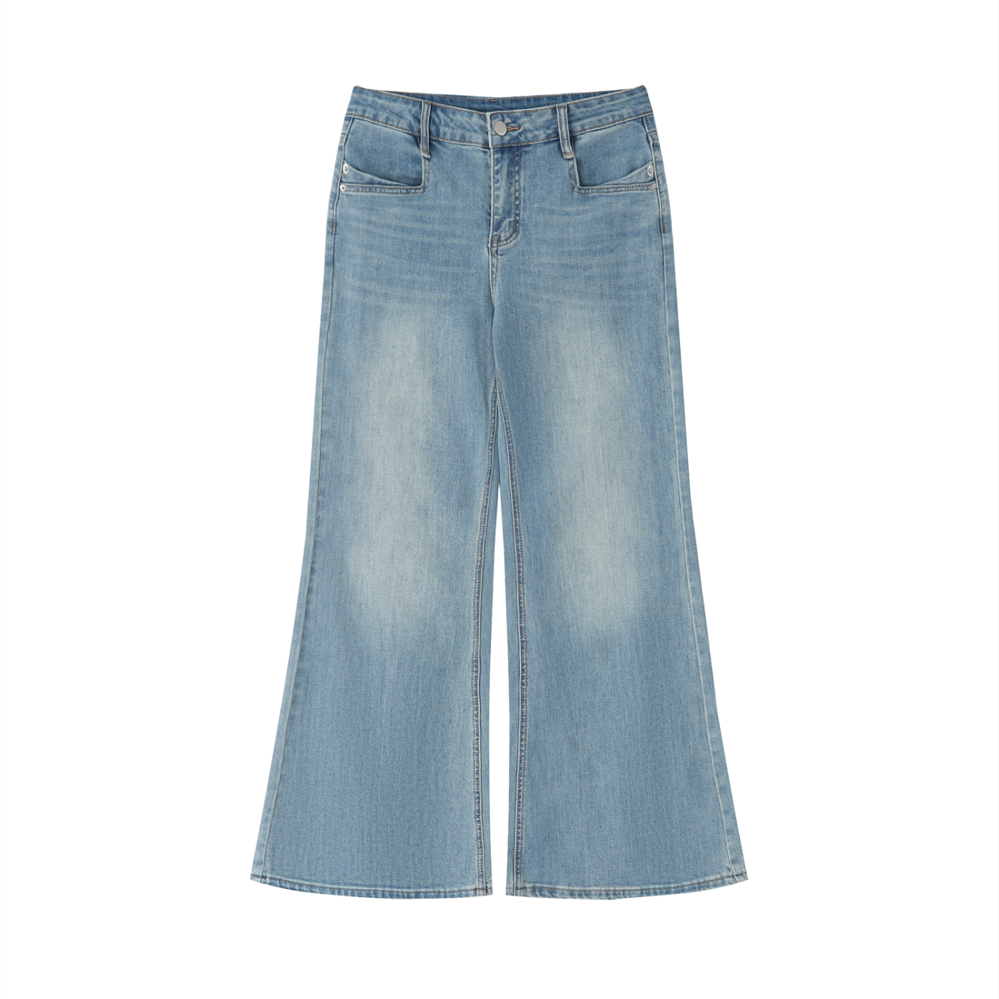 EMPIRE Vintage Wash Flared Leg Jeans — Effortless Silhouette