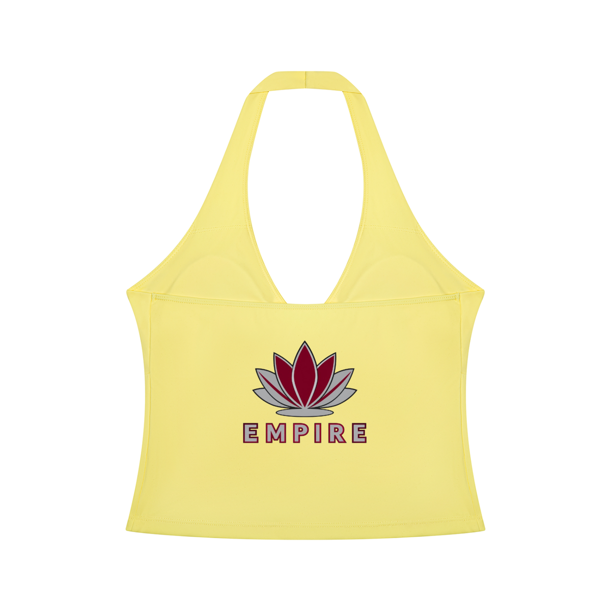 EMPIRE Women's Ruched Halter Crop Top — Empire Lotus