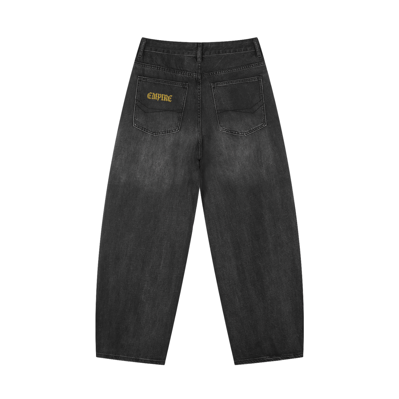 EMPIRE Sunfade Vintage Wash Barrel Leg Jeans — Raw Prestige