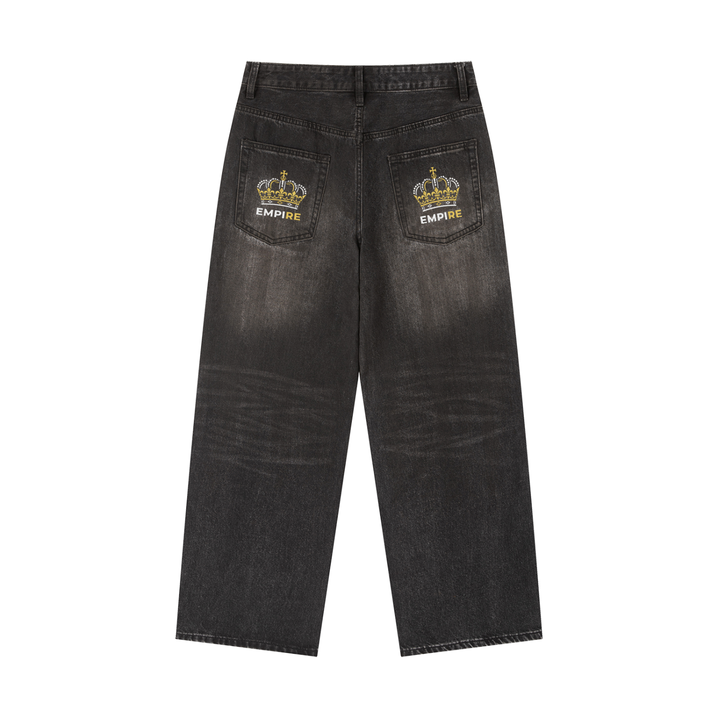 EMPIRE Vintage Wash Baggy Denim — Premium Men's Streetwear
