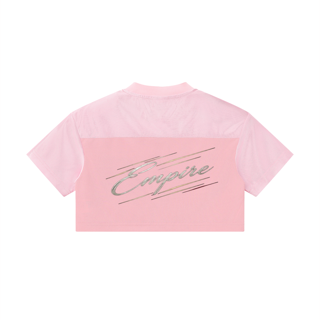 EMPIRE Women's Cropped V-Neck Jersey — Courtline Signature