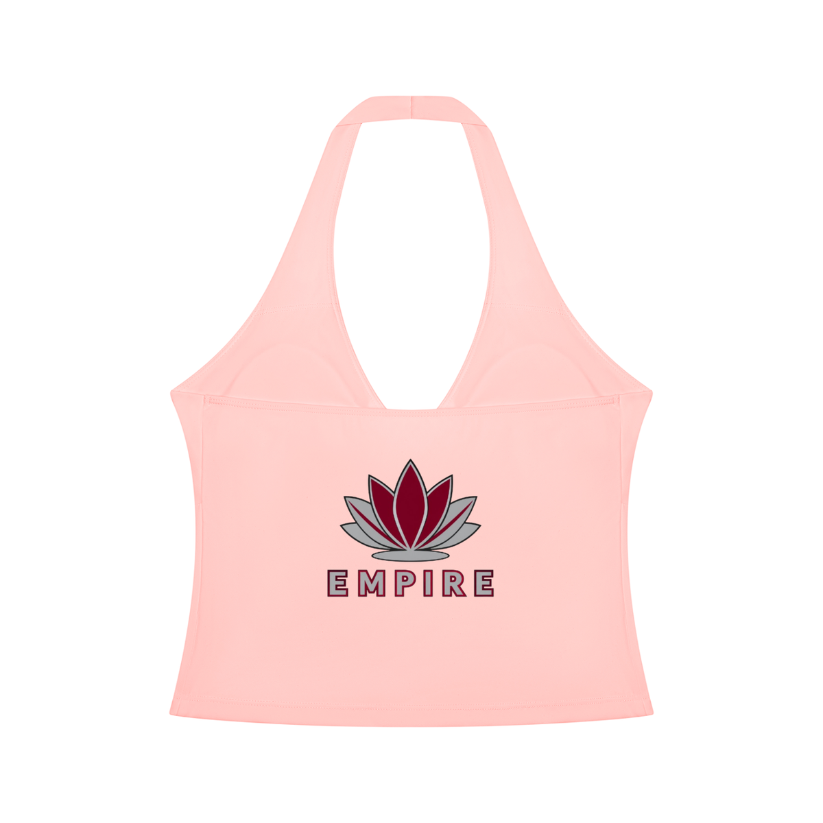 EMPIRE Women's Ruched Halter Crop Top — Empire Lotus