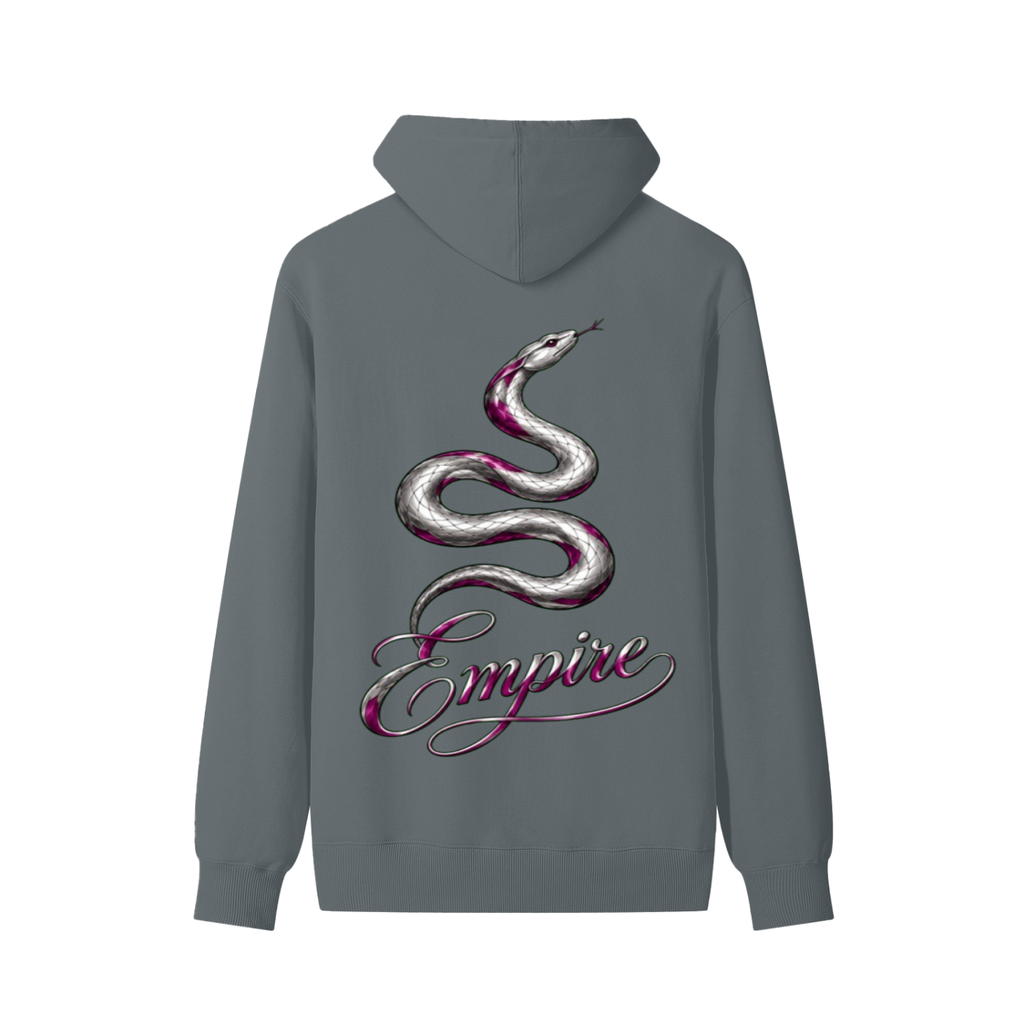 EMPIRE Women's Cotton Hoodie — Empire Purple Silver Snake