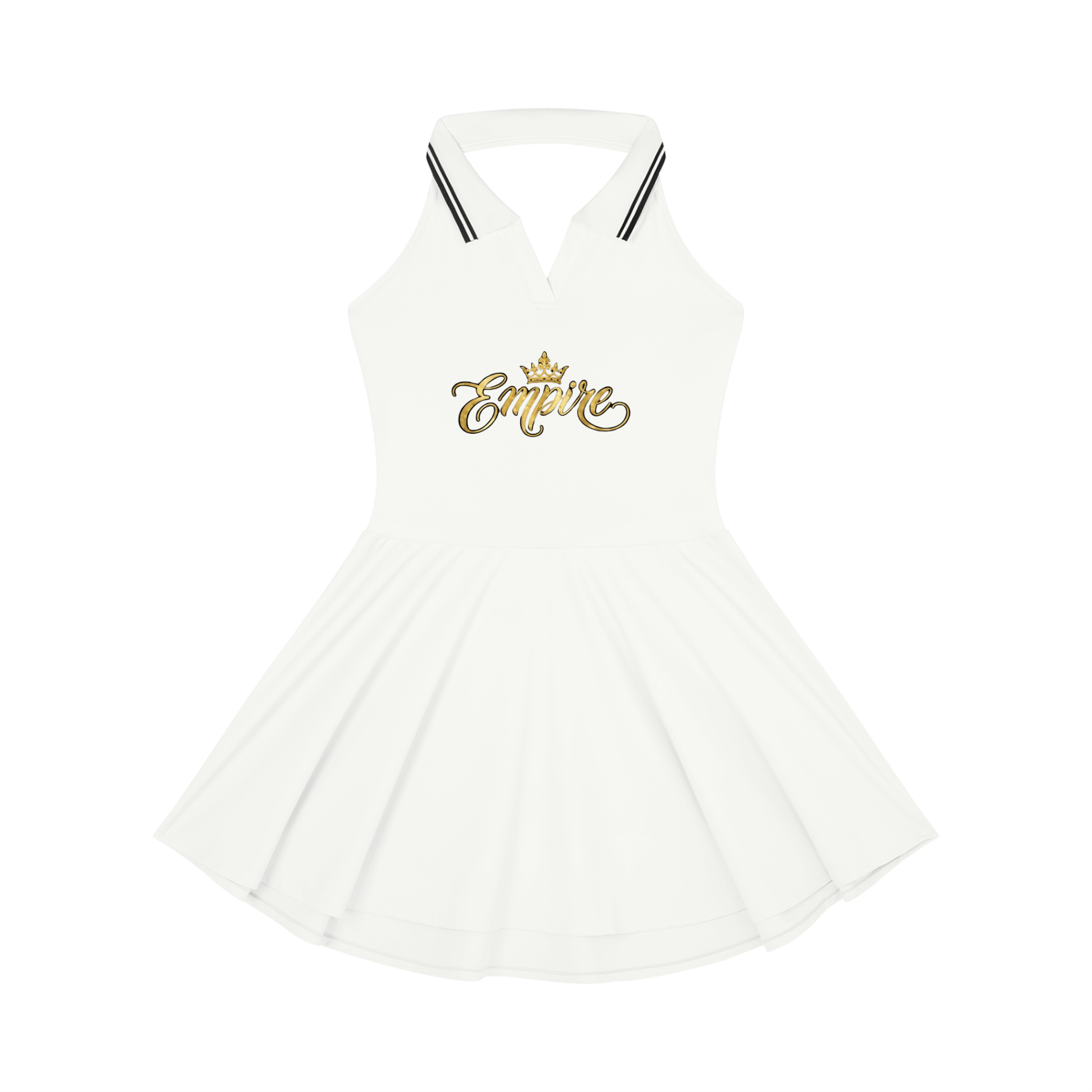 EMPIRE Collared Halter A-Line Tennis Dress — Court Presence